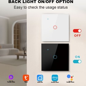 Resim 1/2/3/4'lü WiFi Akıllı Işık Anahtarı, Alexa & Google Home Uyumlu, Ses Kontrolü, Zamanlayıcı, 100-240V Küresel Voltaj, Tuya Smart Life App, Çift Hatlı Gereklilik, Ağız Paneli (Akıllı Şeffaf), Çok Yönlü İkili/Üçlü/Dörtlü Seçenekler - AB/ABD Şebeke Bağlantısıyla Uyumlu (Priz Dahil Değildir) 