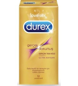 Resim Durex Gerçek Dokunuş Ultra Kaygan Prezervatif 12'li 