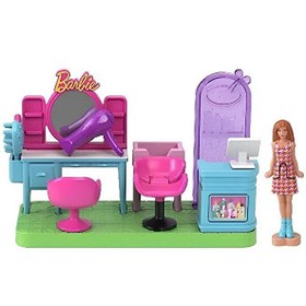 Resim Barbie Mini Barbieland Bebek ve Oyun Seti Kuaför JCR32 