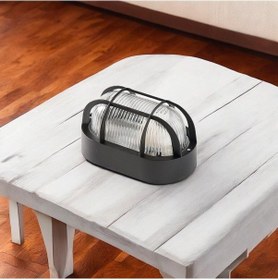 Resim Duvar Lambası Oval Siyah Ip44 Beyaz 