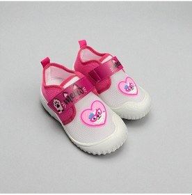 Resim Yazlık Keten Tek Cırt Cırtlı Ayarlanabilir Yumuşak Rahat Taban Ev Okul Kreş Günlük Ayakkabı Pembe Beyaz 