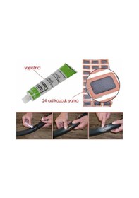 Resim Lastik Yaması - Bisiklet Lastiği Yaması Evv-7304 Çok Renkli 