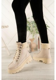 Resim Hiba Kalın Taban Kürk Detaylı Spor Kadın Bot 001 