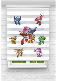 Resim Perdecizade Enxboy Uçaklar Dijital Baskılı Zebra Perde-cocuk Odası-stor Perde Tycdd5de57b93d147186b0d00 Renkli 