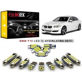 Resim Femex Bmw F10 5 Serisi Led İç Aydınlatma Ampul Seti Femex Parlak Beyaz 