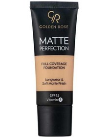 Resim Golden Rose Matte Perfection Full Coverage Foundation 5 Natural 