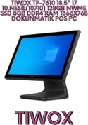 Resim Tiwox TP-7610 18.5" I7 10.NESİL(10710) 128GB NWME SSD 8GB DDR4 RAM 1366X768 DOKUNMATİK POS PC 