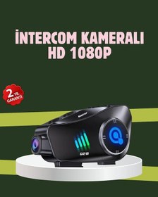 Resim Universal Q28 Full Hd Kameralı Motosiklet Kask Kulaklığı 45 Saat Müzik Ipx6 Su Geçirmez 