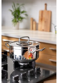 Resim Emsan Elite Derin Tencere 18 Cm Gümüş 