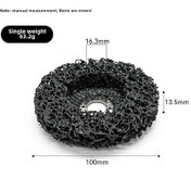 Resim Yifomall 4 İnç Siyah Pas Temizleme Taşı 100x16mm 55g - Metal, Ahşap, Plastik Ve Nilon İçin Fırçalı Zımpara Diski, Boya Kaldırma Ve Pürüzsüz Finish 