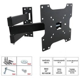 Resim Lcd Askı Aparatı Hareketli Üç Kollu 82 102Cm 32'' 42" Ufix 