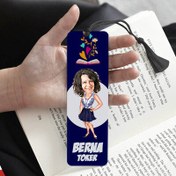 Resim Havam Yerinde Karikatürlü Püsküllü Kitap Ayracı 