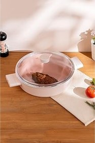 Resim Mu Art Ahşap Emsan Swiss Crystal Karnıyarık Tenceresi Pembe 22 Cm 