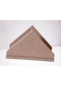 Resim 1448bng90260hobi Adn Dekoratif Peçetelik Üçgen Ahşap Mdf Ham Cnc Kesim Model El Yapım 
