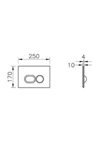 Resim VitrA Liquid Kumanda Paneli Krom 740-2180 Diğer 