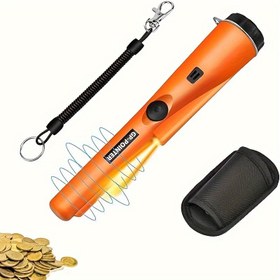 Resim Metal Dedektörü Pinpointer | GP-POINTER METAL DETEKTÖRÜ | Yüksek Hassasiyetli 360° Tarama Madeni Paralar, Mücevherler ve Altın için | Sesli ve Titreşimli Uyarılarla Pil Gücünde Çalışır | Kemerlik ve Geri Çekilebilir Askılık Dahil | Açık Hava Hazinesi Avı İçin İdeal, Metal Tespit Aracı | Ergonomik Dedektör | Dayanıklı Plastik Gövde, El Tipi Metal Dedektör 