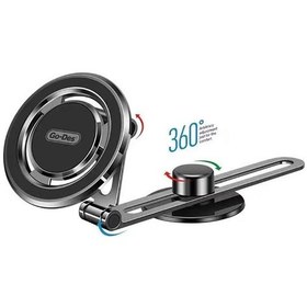 Resim Araba Araç İçi Telefon Tutucu Go Des GD-HD912 Magnetik Dönebilen Torpido Üstü Düz Zemin Tasarım 