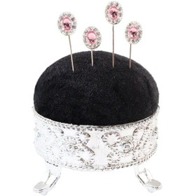 Resim Numetal 4lü Pembe Kristal Taşlı Eşarp İğnesi. Şal İğnesi. Türban İğnesi. Başörtü İğnesi. Eşarp Ve Şal İğnesi Gümüş 