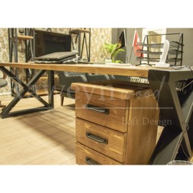 Resim deryawood Raweyn Masif Ağaç Ofis Takım Seti 210 Cm 