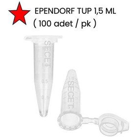 Resim Ependorf Tüp 1,5 Ml, Non Steril 100 Adet / Pk 
