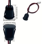 Resim Trendooze Turcoshop11 Siyah+beyaz 2'li 12v Usb-c Şarj Çıkışı, Kamp & Karavan İçin Güç Konnektörü/ 