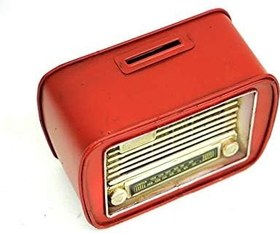 Resim Dekoratif Metal Radyo Kumbara Vintage Ev Ofis Hediyelik 