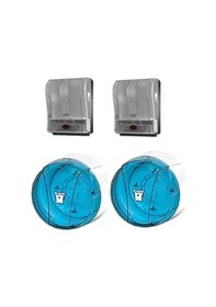 Resim Palex 21Cm Otomatik Füme Makina Havlu Dispanseri 2 Adet ve Palex Beyaz 