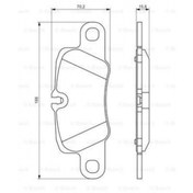 Resim ARKA FREN BALATASI PORSCHE PANAMERA 970 911 14- BOSCH 0986494431 OEM ARKA FREN BALATASI PORSCHE PANAMERA 970 911 14- BOSCH 0986494431