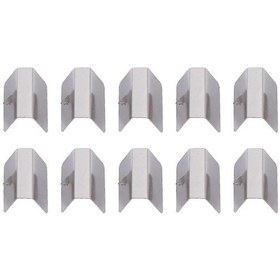 Resim Skycity Uygun Fiyat, Yüksek Kalite: Paslanmaz Çelik Rüzgarlık Klipsi - 10 Adet Gümüş Renk 