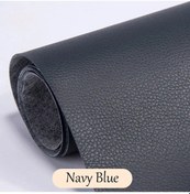 Resim Deri Tamir Yaması Tamir Kiti Kendinden Yapışkanlı Pu Deri Tamir Bandı Kanepe Navy Blue 137x50cm 