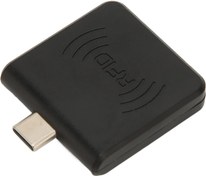 Resim KIMISS Rfid Kimlik Mobil, Tip C Arayüzü 125Khz Taşınabilir Rfid Okuyucu Telefon Kartı Okuyucu Akıllı Siyah (Siyah) 