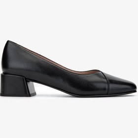 Resim Valmenti Kadın Hakiki Deri Siyah Deri Topuklu Ayakkabı 33 Zc-7716 Bn Ayk Sk24-25 Sıyah Dr Siyah Deri 