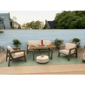 Resim Tu Tienda Leo Alüminyum Demonte Bahçe Balkon Mutfak Mobilyası,krem Bej 