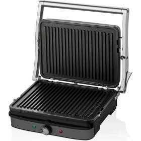 Resim Ng Home Retro Plus 2000 W Tost Makinesi Antrasit Renk Alüminyum Döküm Plakalarla Çift Taraflı 