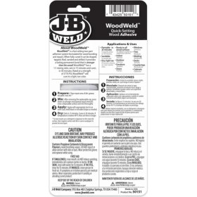 Resim Jb Weld Kwikwood™ Epoksi Macun - 2 Oz Ahşap Onarıcı, Ahşap Yapıştırıcı Jb Weld Kwikwood Şırınga 