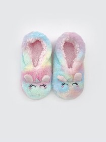 Resim LC Waikiki LCW Kids Karışık Kaydırmaz Tabanlı Kız Çocuk Ev Çorabı 