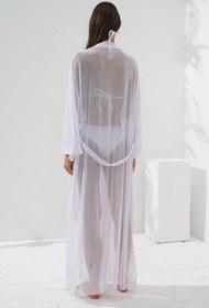 Resim Pierre Cardin Belden Bağlamalı Uzun Kimono Beyaz 231812 