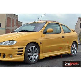 Resim Renault Megane 1 Coupe Geniş Marşpiyel Sağ Sol Takım Fiberglass Boyasız 