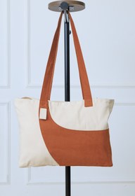 Resim OKTAYUSTA COLLECTİON Kanvas Çift Renk Unisex Tote Bag Omuz Çantası Plaj Çantası 