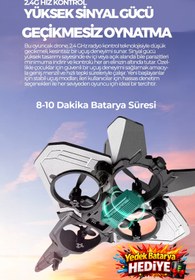 Resim ROBO Uzaktan Kumandalı Taklacı Uçak Yedek Batarya Hediyeli Mavi 