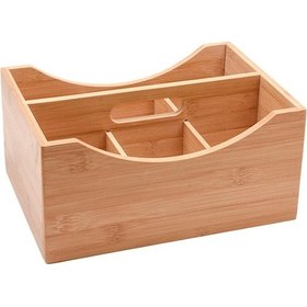 Resim Mien Dayanıklı Bambu Kaşıklık Organizer -7b94 Ahşap 