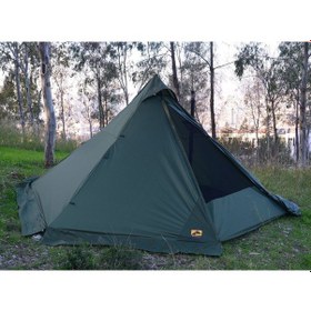 Resim Bushlove Mega Xl Hot Tent Teepee Soba Çıkışlı Çadır V2 Haki 