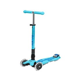 Resim Micro Maxi Micro Deluxe Foldable Led Bright Blue Unisex Çocuk Mavi Scooter 