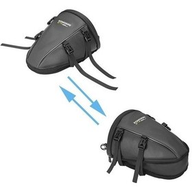 Resim My Topped Rzahuahu 13l Su Geçirmez Motosiklet Arka Koltuk Çantası, Büyük Kapasiteli Sert Kabuk Çok Fonksiyonlu Kuyruk Çantası S Siyah 