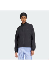 Resim Adidas Pacer All Gym Tonal Kadın Fermuarlı Sweatshirt Iw8167 Siyah 