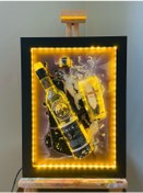 Resim Led Işıklı Epoksi Tablo Beylerbeyi Rakı Şık Tasarım 