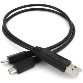 Resim Micro Mikro USB Y Kablo Data Power Çevirici Dönüştürücü Adaptör 