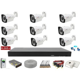 Resim Cenova 9'Lu 2Mp Ahd Güvenlik Kamerası Full Paket Sistem 