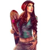 Resim Bay Etiket Pnp24 Pinup Kizi Sticker 