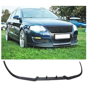 Resim Vw Passat B6 2005 - 2010 Ön Lip Mat Siyah Ön Tampon Lip 